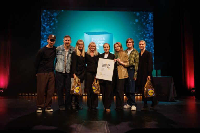 Succé för OTW på Swedish Content Awards 2026 – tre guld och två silver